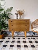 Vintage midcentury ladekast | kast | commode retro, Ophalen, Gebruikt, Vintage, 50 tot 100 cm