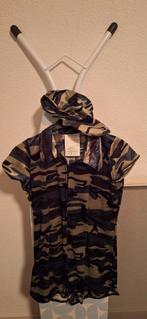 Carnavals jurkje camouflage maat 158/164, Ophalen of Verzenden, Zo goed als nieuw, 158 t/m 164, Jongen