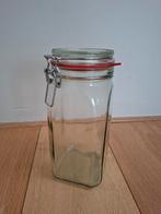 2 Weckpotten 1,5L - Transparant Glas met Beugelsluiting, Ophalen of Verzenden, Nieuw