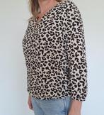Tijger/panter print bluse, EDC Esprit, maat S, Kleding | Dames, Blouses en Tunieken, Bruin, Ophalen of Verzenden, Zo goed als nieuw