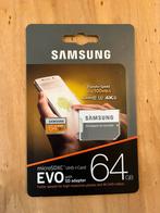 Samsung EVO 64GB MicroSDXC met Adapter - Nieuw, Audio, Tv en Foto, Fotografie | Geheugenkaarten, Nieuw, Ophalen of Verzenden, 64 GB