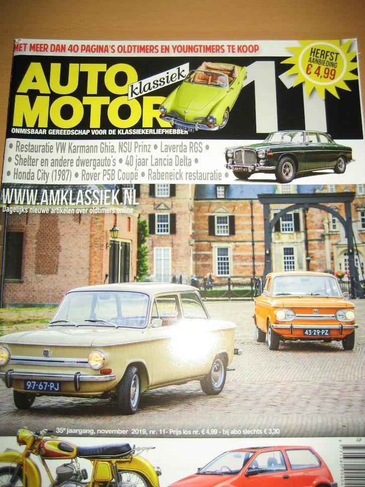 AMK 2019 11 NSU Prinz 4 1000 VW 1200 Karmann Ghia Cabriolet, Boeken, Auto's | Folders en Tijdschriften, Zo goed als nieuw, Overige merken
