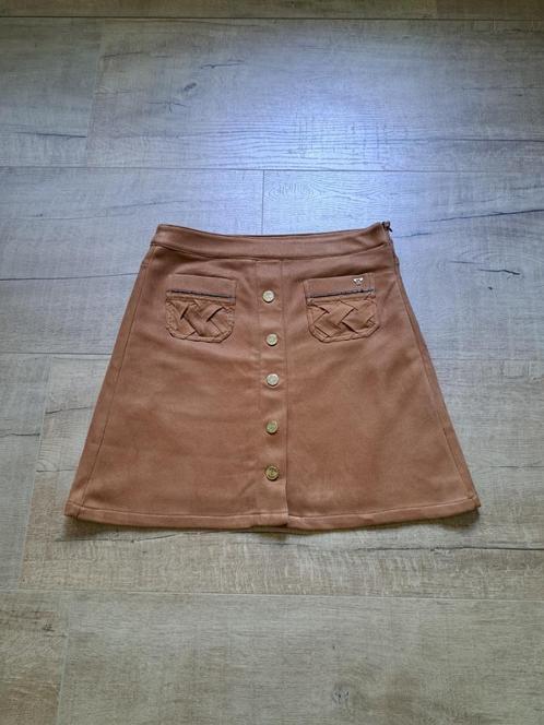 Given, heel apart suedine rokje, maat M., Kleding | Dames, Rokken, Zo goed als nieuw, Maat 38/40 (M), Bruin, Boven de knie, Ophalen of Verzenden