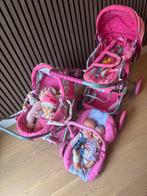 Poppenwagens met poppen etc, Kinderen en Baby's, Speelgoed | Poppen, Ophalen of Verzenden, Gebruikt, Babypop