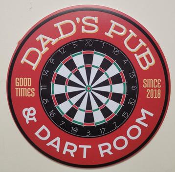 Dads Pub Dart Room darten rond reclamebord van metaal deco  beschikbaar voor biedingen