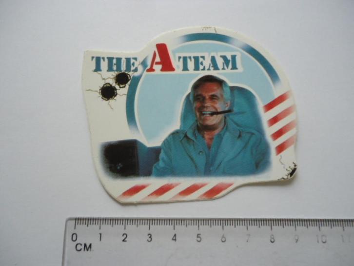 sticker A TEAM vintage jaren 80 eightees tv serie retro, Verzamelen, Stickers, Zo goed als nieuw, Verzenden