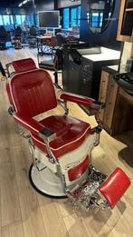 Barbierstoel kappersstoel rood red barberchair herenstoel, Nieuw, Leer, Eén, Rood