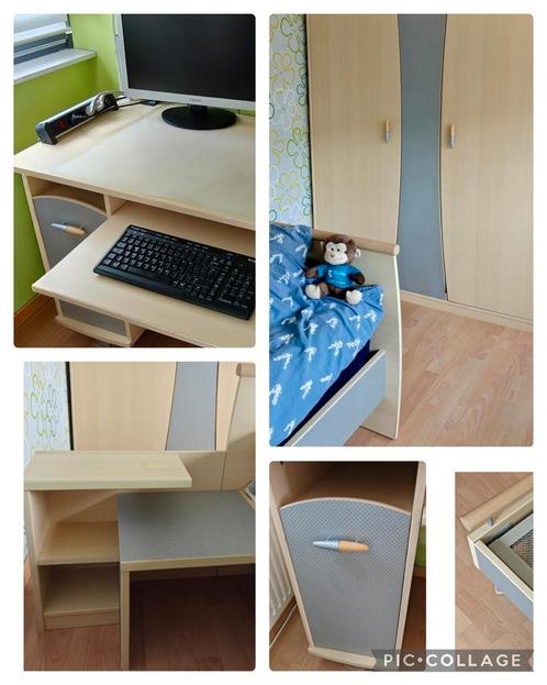 Meegroei kinderkamer, compleet met kast, bed, bureau etc., Kinderen en Baby's, Kinderkamer | Complete kinderkamers, Zo goed als nieuw