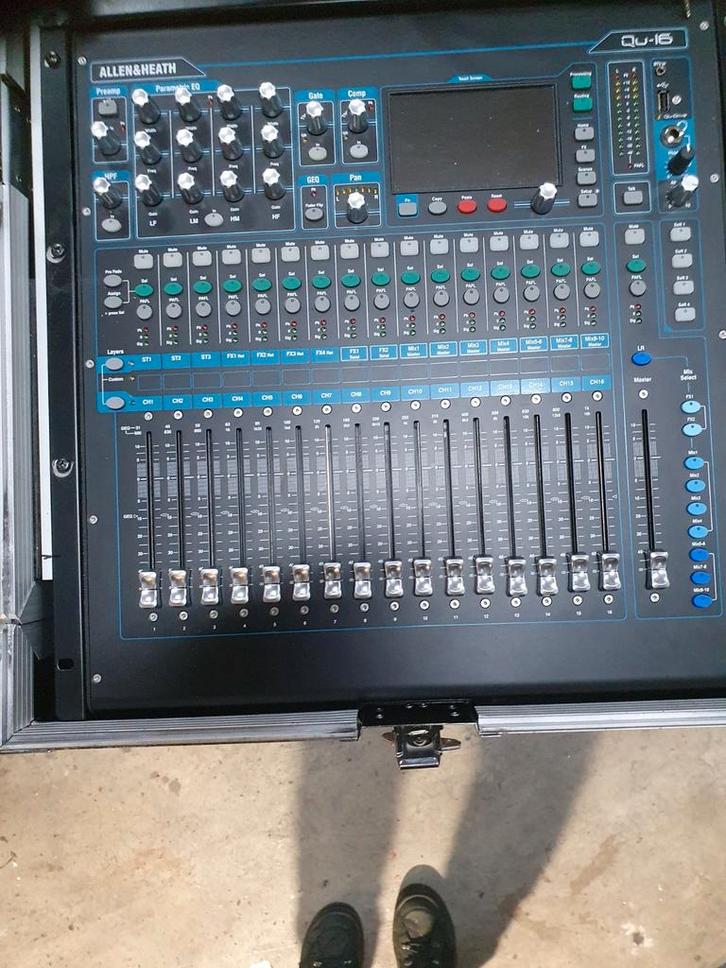 Allen & Heath Qu-16 Mengpaneel - Goede Staat, Muziek en Instrumenten, Mengpanelen, Gebruikt, 10 tot 20 kanalen, Ophalen of Verzenden
