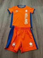 Oranje voetbalpakje maat 110-116, Ophalen of Verzenden, Gebruikt, Jongen of Meisje, Sport- of Zwemkleding