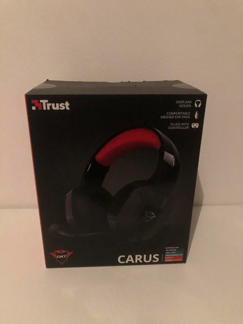 Gaming Headset (nieuw 1 keer gebruikt ) Trust GXT 323 Carus, Audio, Tv en Foto, Koptelefoons, Zo goed als nieuw, Op oor (supra aural)