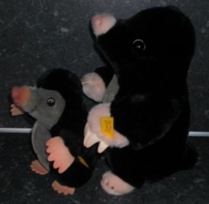 STEIFF * TWEE MAAL SCHATTIGE MOL * Nieuwstaat ! *, Verzamelen, Beren en Cherished Teddies, Zo goed als nieuw, Stoffen beer, Steiff