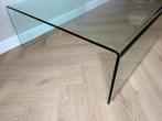 Glazen waterfall tafel, Huis en Inrichting, Tafels | Salontafels, 50 tot 100 cm, Vierkant, Minder dan 50 cm, 50 tot 100 cm