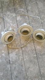 3 lampjes, Huis en Inrichting, Lampen | Spots, Ophalen, Gebruikt, Plafondspot of Wandspot