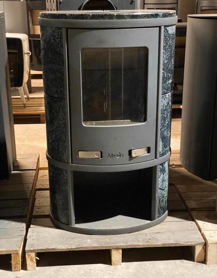 Altech Ecosy Depot speksteenkachel 3,5 - 11 kW, Huis en Inrichting, Kachels, Zo goed als nieuw, Vrijstaand, Houtkachel, Hout, Ophalen of Verzenden