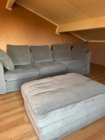 Ikea Ektorp 3-zitsbank + hocker - Prima staat! - afbeelding 1