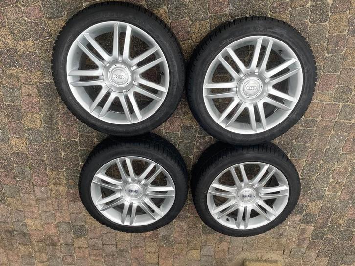 Audi TT / A1 / A3 / Golf wielenset 17" 5x100 - 5x112, Auto-onderdelen, Banden en Velgen, Banden en Velgen, Winterbanden, 17 inch