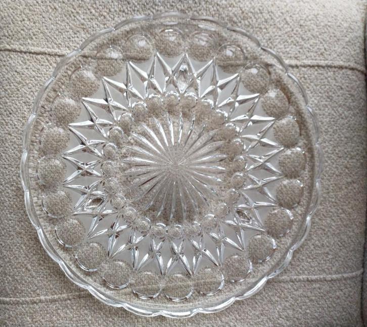 Nachtmann vintage kristallen gebak- taartplateau mooi design, Antiek en Kunst, Antiek | Glas en Kristal, Ophalen of Verzenden