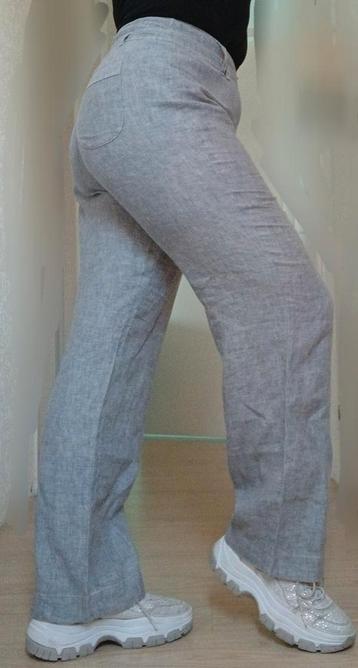 Gerry Webber grijze linnen broek 40 100% linnen comfy zgan beschikbaar voor biedingen