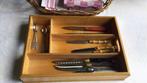 Vintage houten bestekbak, Ophalen of Verzenden