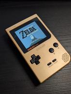 Game Boy Pocket - IPS Scherm - Gold Edition, Spelcomputers en Games, Spelcomputers | Nintendo Game Boy, Ophalen of Verzenden, Zo goed als nieuw