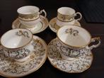 Elizabethan koffiekop met schotels, 4st., Antiek en Kunst, Antiek | Servies los, Ophalen of Verzenden