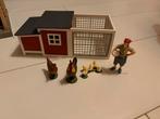 Schleich  kippenhok met Kippen en Boerin, Ophalen of Verzenden, Zo goed als nieuw, Jongen of Meisje