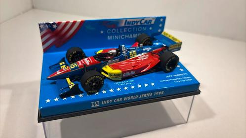 F1 indy car jeff andretti 1994 minichamps 1.43, Hobby en Vrije tijd, Modelauto's | 1:43, Zo goed als nieuw, Auto, MiniChamps, Ophalen of Verzenden