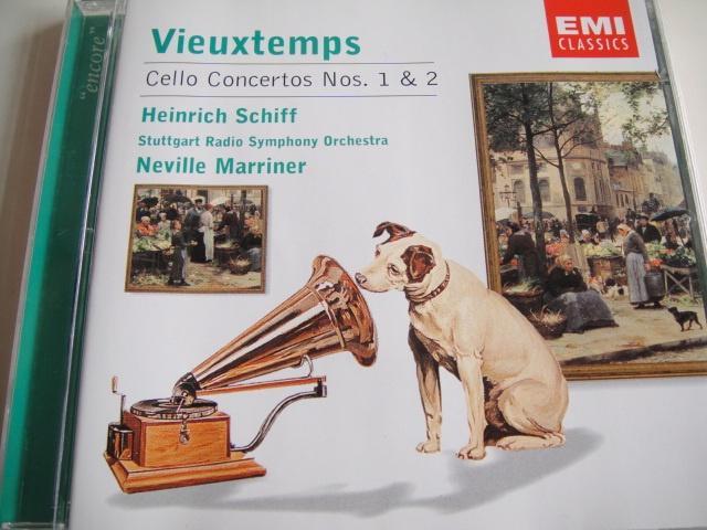 VIEUXTEMPS Cello concertos nos. 1 & 2 CD SCHIFF MARRINER, Cd's en Dvd's, Cd's | Klassiek, Zo goed als nieuw, Orkest of Ballet