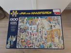 Jan van haasteren puzzel 1500 stukjes; de bouwplaats, Ophalen of Verzenden, 500 t/m 1500 stukjes, Legpuzzel, Zo goed als nieuw