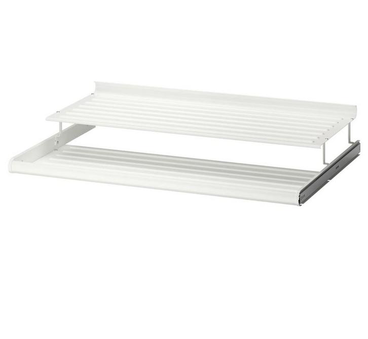 2x Ikea Komplement schoenenrek 100x58 wit - Pax kast, Huis en Inrichting, Kasten | Schoenenrekken, Gebruikt, Ophalen