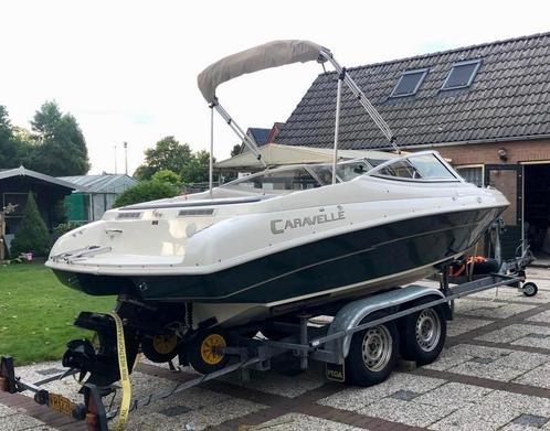 Caravelle 19ft V8, Watersport en Boten, Speedboten, Gebruikt, 6 meter of meer, Benzine, 200 pk of meer, Polyester, Binnenboordmotor