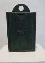 Antiek beschilderd houten schooltasje, Antiek en Kunst, Ophalen of Verzenden