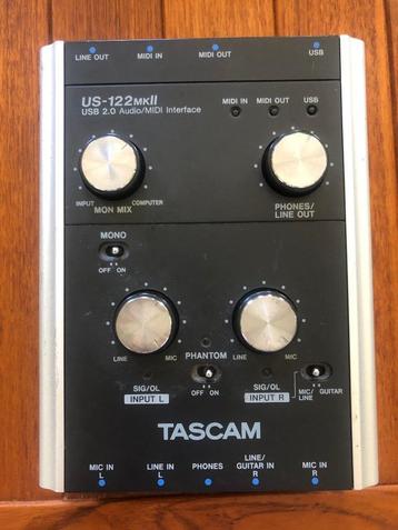 TASCAM US 122 MKII USB audio/MIDI interface