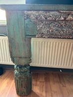 Sidetable massief hout stoer en sober style, Ophalen of Verzenden, Zo goed als nieuw, 150 tot 200 cm, 25 tot 50 cm
