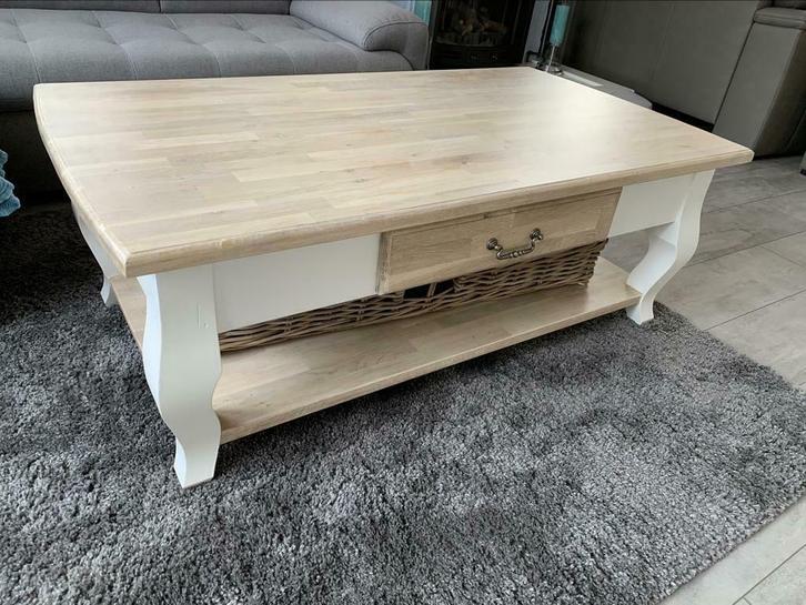 Als nieuwe massief eiken Queen Ann salontafel, Huis en Inrichting, Tafels | Salontafels, Zo goed als nieuw, Minder dan 50 cm, 50 tot 100 cm
