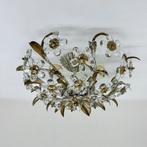 plafondlamp kriatallen bloemen vintage jaren 70, Huis en Inrichting, Lampen | Plafondlampen, Lamp, Lamp, Ophalen of Verzenden