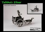 Prachtige Nederlands gekeurde miniatuur hondenkar (nr 1), Verzenden, Zilver