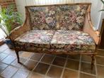 Vintage Bamboe Loveseat met Bloemmotief, Antiek en Kunst, Ophalen