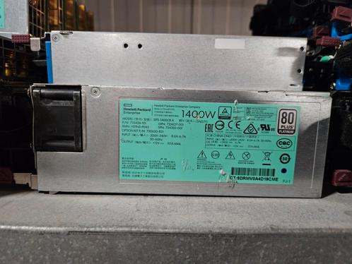 Hp 1400w max server voeding psu power supply dps-1400cb a, Computers en Software, Interne voedingen, Gebruikt, Ophalen of Verzenden
