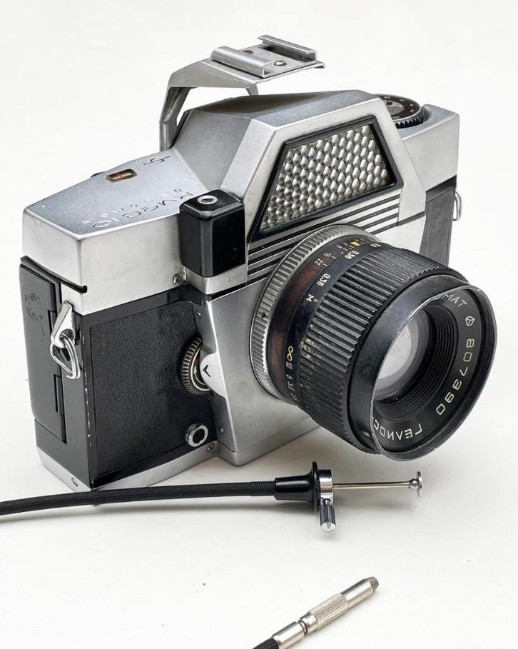 Kiev-10 automat (1969) Arsenal met Helios-81 (53mm f2) lens, Audio, Tv en Foto, Fotocamera's Analoog, Compact, Overige Merken
