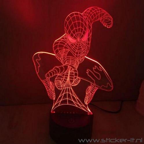 spiderman 3D LED LAMP, Huis en Inrichting, Lampen | Overige, Zo goed als nieuw, Ophalen