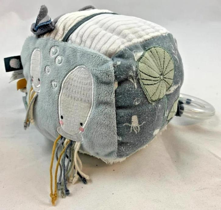 Little Dutch Activiteitenkubus Oceaan pluche knuffel kubus, Kinderen en Baby's, Speelgoed | Babyspeelgoed, Zo goed als nieuw, Overige typen