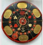 Oud Blikken Spel Roulette Paardenrace ca. 1930, Ophalen of Verzenden