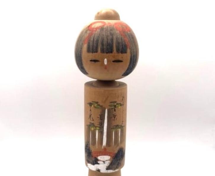 Japanse kokeshi pop, Antiek en Kunst, Kunst | Beelden en Houtsnijwerken, Verzenden