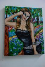 art deco schilderijen, acrylverf op doek, Ophalen of Verzenden