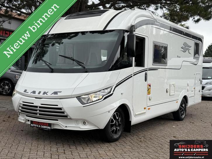 Luxe Laika Ecovip 609 enkele bedden 2x Airco Automaat, Caravans en Kamperen, Campers, Bedrijf, Laika, Diesel, Automaat, 6 tot 7 meter