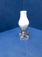 Mini Olielampje, Tafellampje, glas + opaline, Antiek en Kunst, Antiek | Lampen, Ophalen of Verzenden