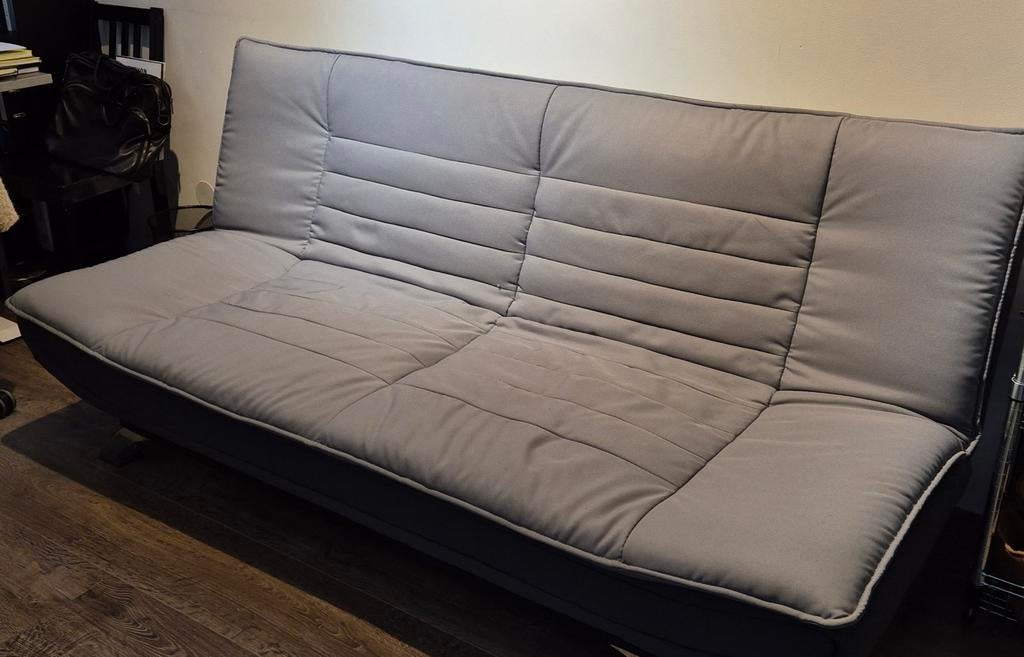 Slaapbank Kopenhagen – Grijs – Scandinavisch design, Ophalen, Zo goed als nieuw, 200 cm, Grijs