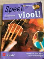 Speel viool deel 3 vioolboeken, Gebruikt, Klassiek, Les of Cursus, Ophalen of Verzenden